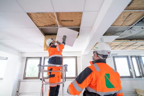 Réemploi dépose faux plafond